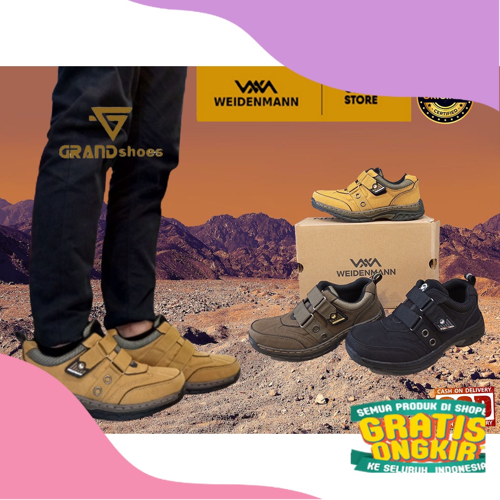 Weidenmann Commander 08 Original sepatu boot hiking gunung kasual casual sol karet kuat nyaman tanpa