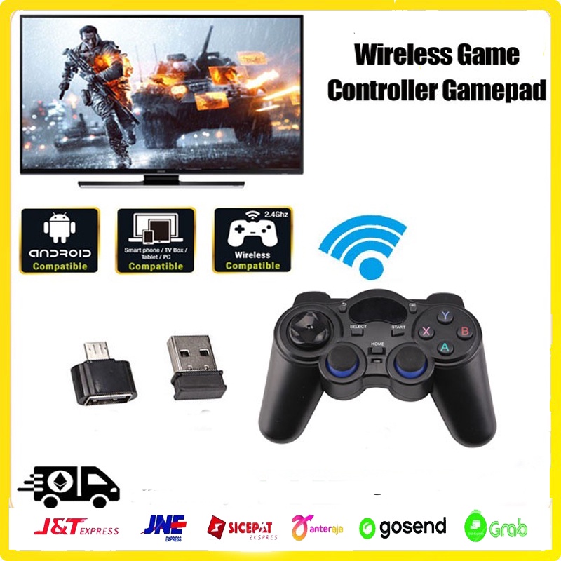 TaffGO Wireless Gamepad 2.4 GHz Controller Gamepad Joystick for PS3 PS4 PS5 Android Smart TV Box