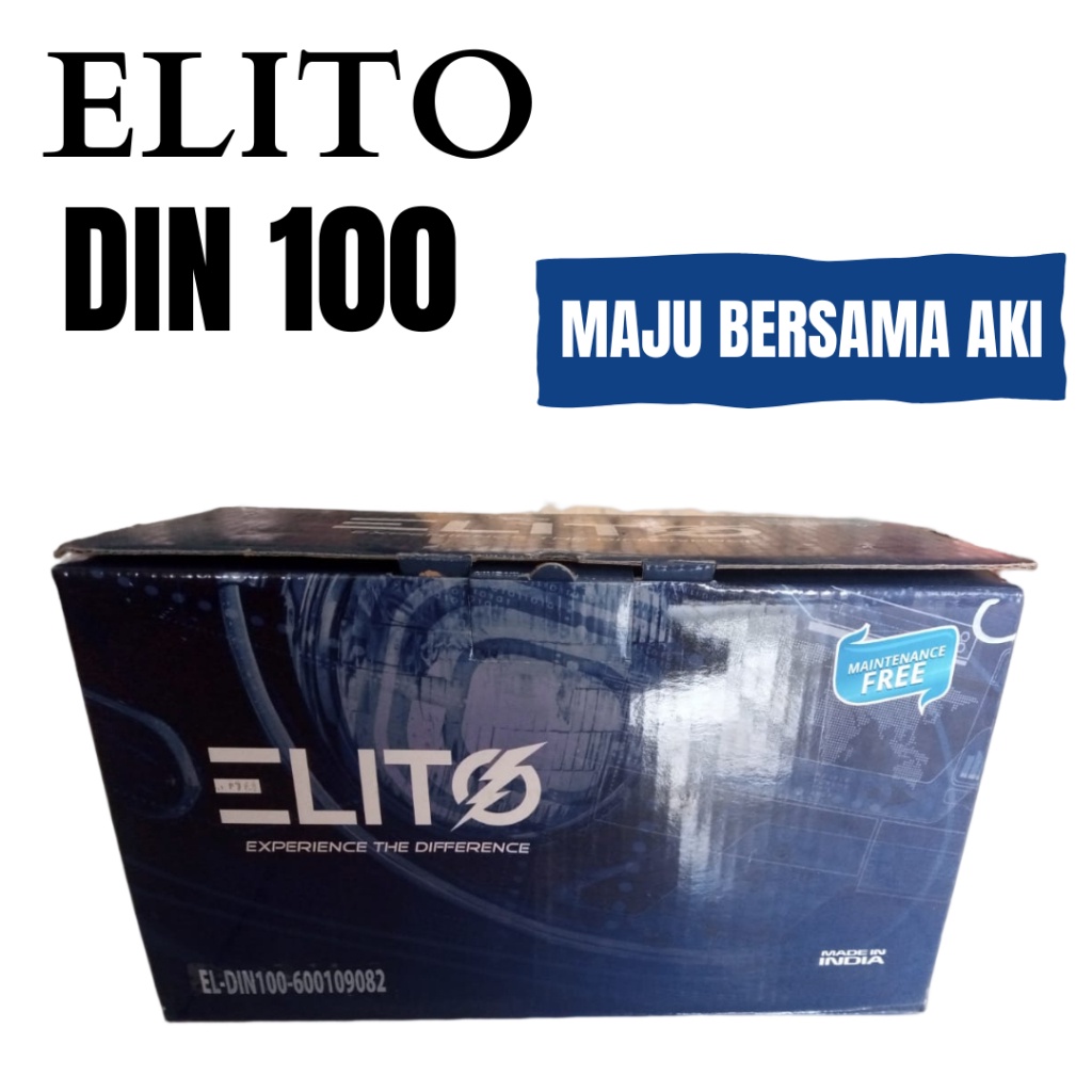 Aki Mobil Captiva Diesel Din 60038 (100ah) Elito Aki Kering Din 100