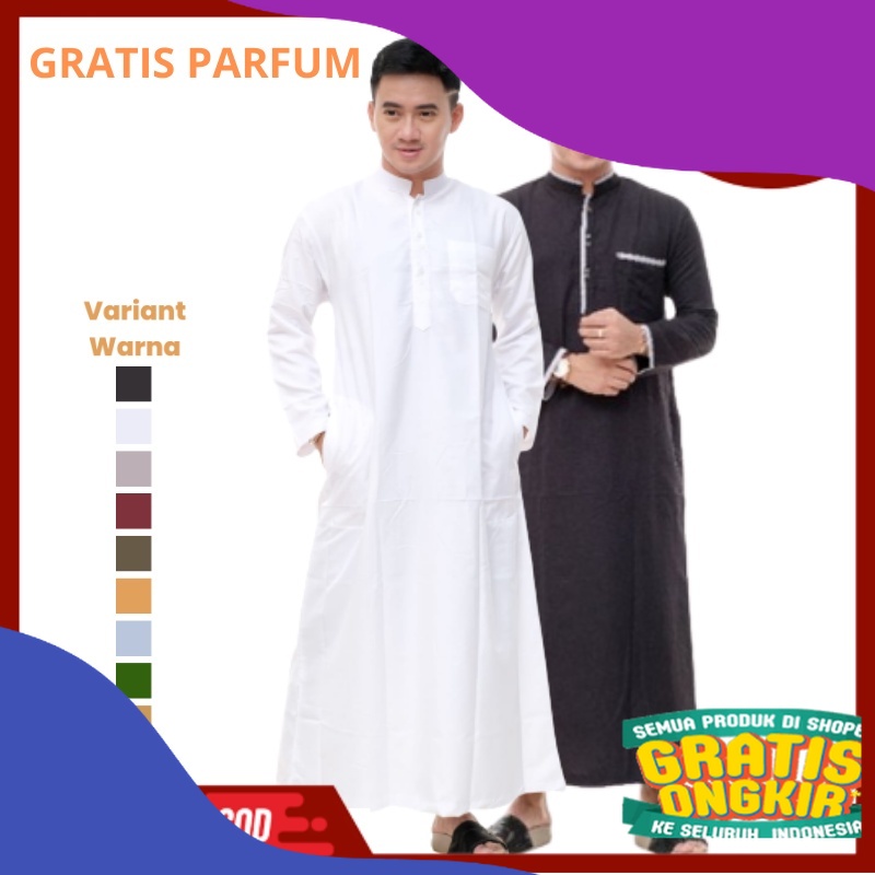 Baju Gamis Jubah Koko Pria Laki Laki Dewasa Fashion Muslim Kekinian/ Kuaitas bagus