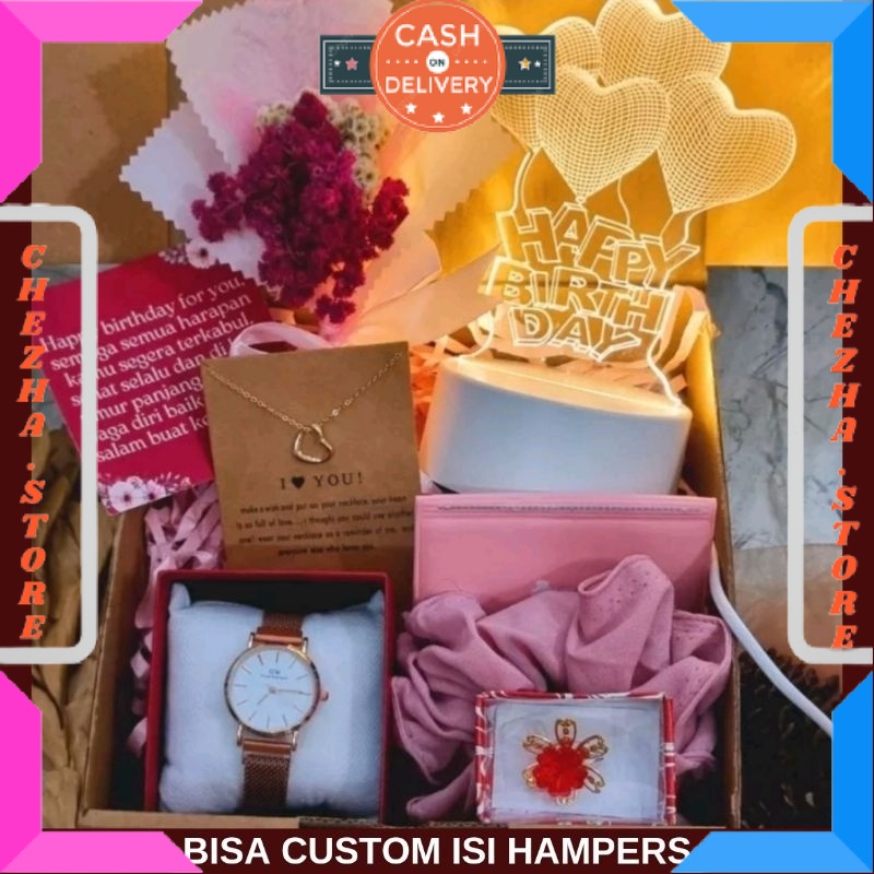 

BINGKISAN KADO ULTAH PASANGAN PACAR ISTRI MANTAN ISIAN MINI DAN BESAR / Kado Cewek / Hampers Cewek / Gift Box Pacar / BONUS GIFT CRAD UCAPAN