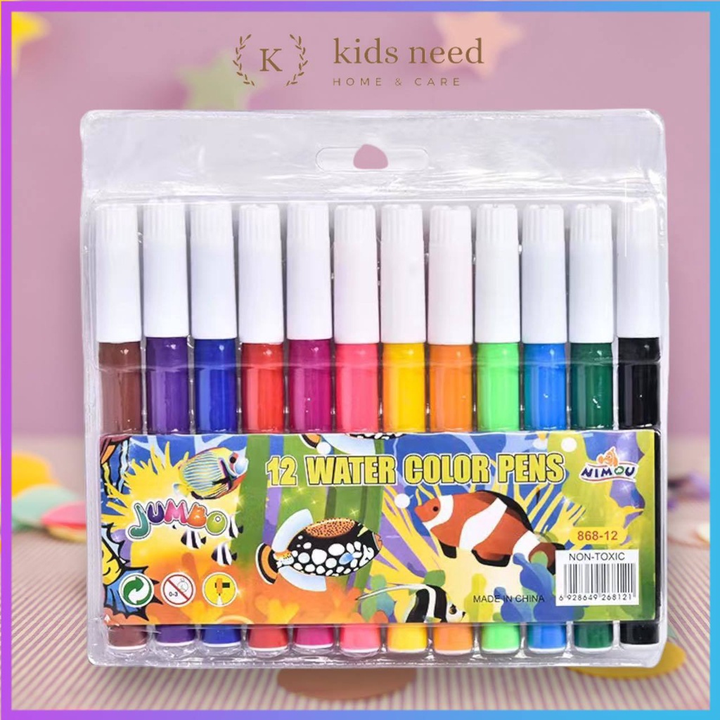 

Spidol 12 Warna Set Murah/Colouring Marker Pencil/Spidol Warna Warni 838/828