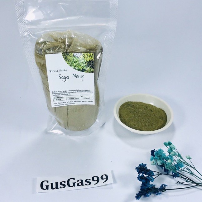 

(100g) Bubuk Daun Saga Manis Kering Herbal Tradisional MURNI Jurus Sehat Rempah JSR