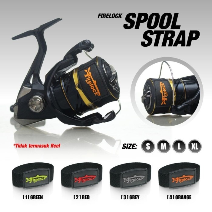 FIRELOCK | Spool Strap Firelock | Spool Band Pengikat Spool Pelindung Senar Pancing | Tali Spool Pan