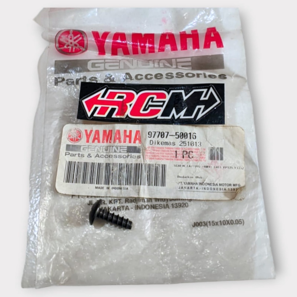 97707-50016 SCREW TRUSS HEAD TAPPING BAUT BODY NUOVO MIO FINO FIZ R VEGA JUPITER ORI ORIGINAL YAMAHA
