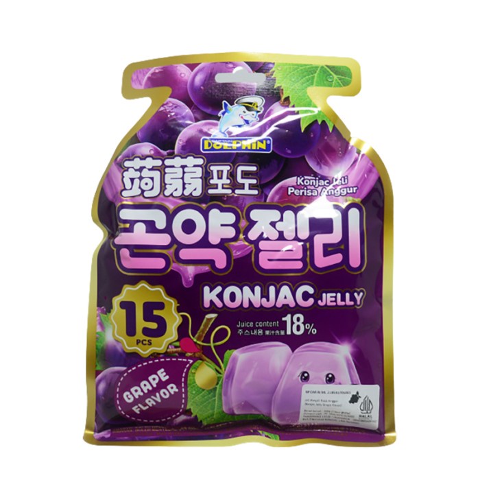 

DOLPHIN GRAPE KONJAC JELLY 300 G
