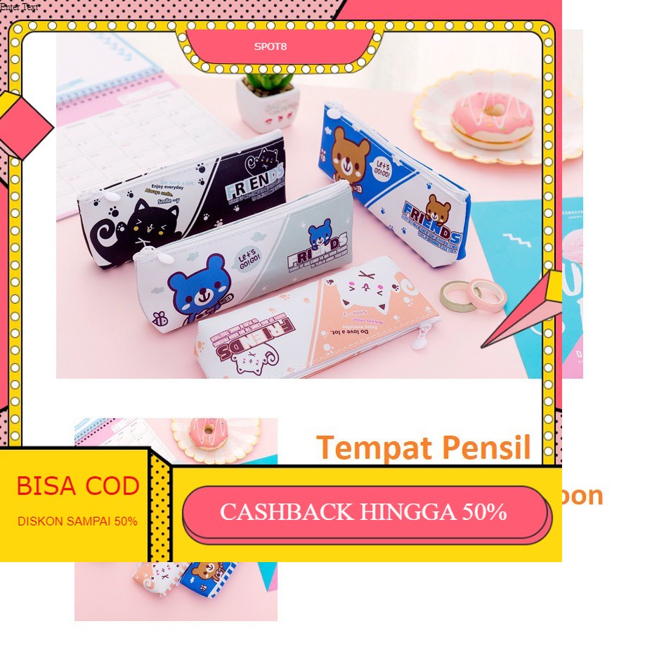 

SPOT8 TP0053 Tempat Pensil Good Friend Cartoon Pencil Case / Tempat Kosmetik