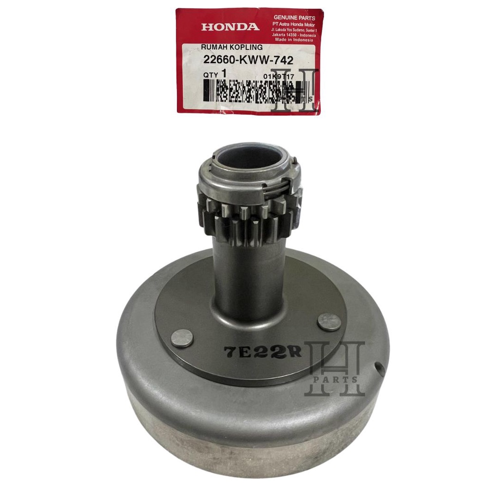 RUMAH LONCENG MANGKOK KAMPAS GANDA KOPLING OUTER ASSY PRIMARY BLADE REVO FIT FI 22660-KWW-742 AHM HG