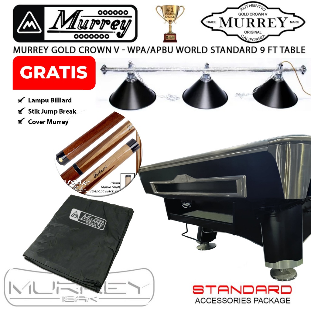 Murrey Reborn 9 ft Pool Table - Meja Billiard Biliar 9 feet