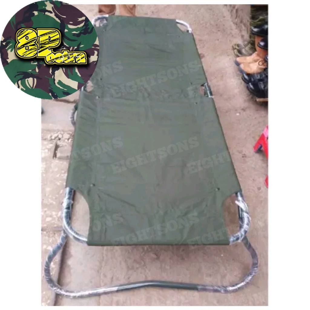 Promo Velbed Besi Lipat Dua Model Lama Asli Jatah TNI Murah