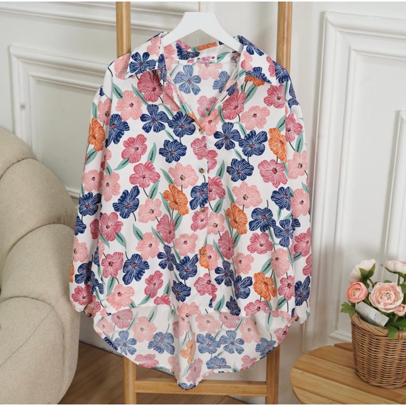 VEXIOS - ZFS OOTD WANITA MOLA / ZIRCA SHAKILA BLOUSE / Atasan Wanita Lengan Panjang / Fashion Kekini