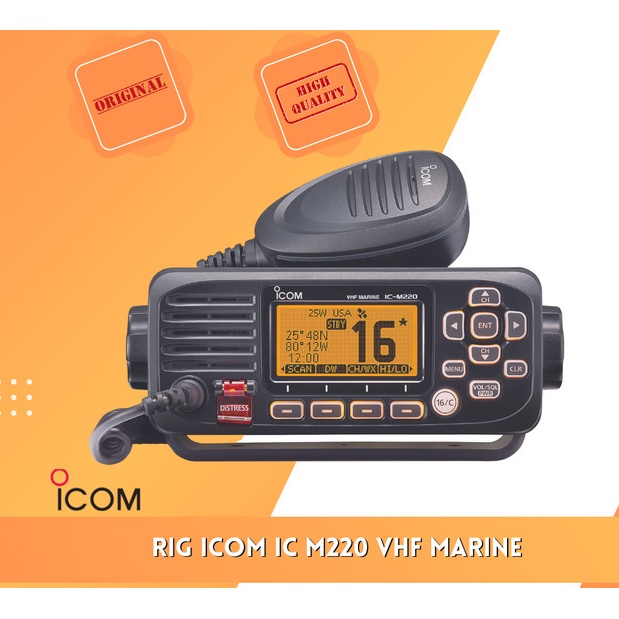 Original Ori Radio Rig VHF Marine Icom IC M220 ICM220 |pengganti M200