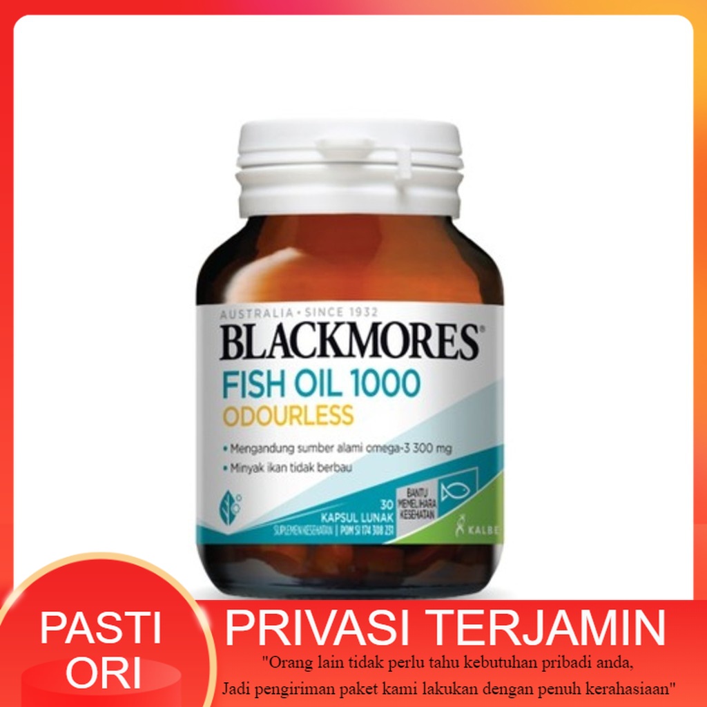 Blackmores Odourless Fish Oil 1000 ( 30 Kapsul )