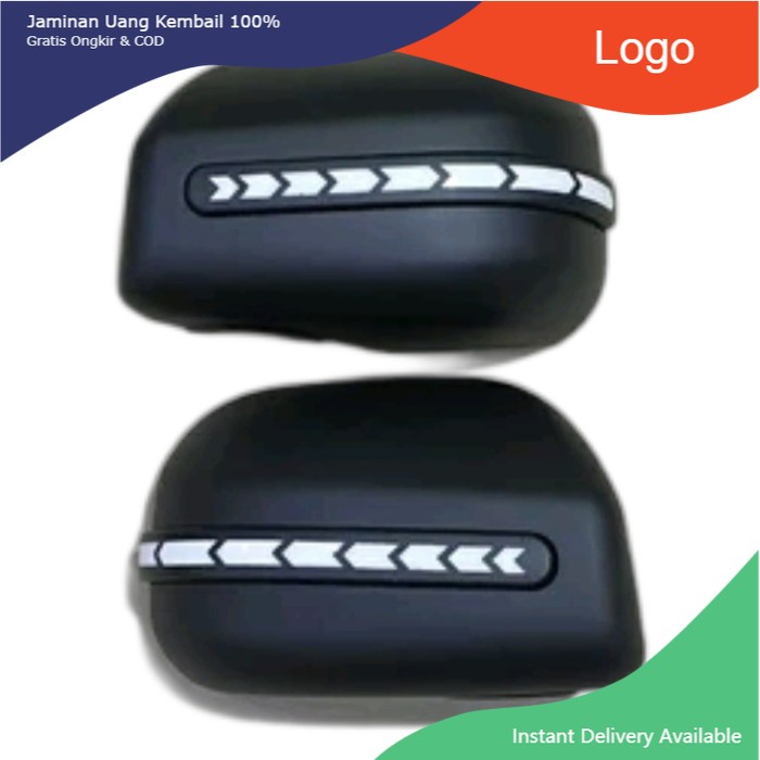 Cover spion hitam+lampu sein running Alll new avanza/xenia 2012-2018. Aksesoris mobil