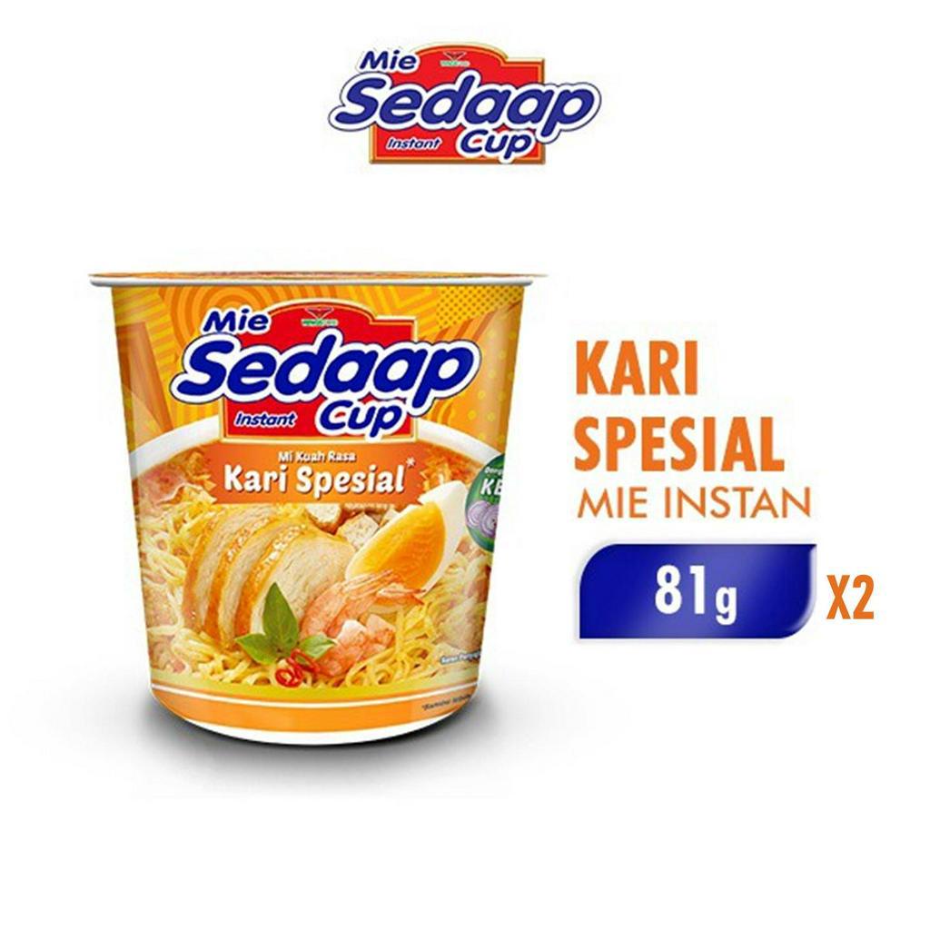 

Sedaap Mie Instan Cup Kari Spesial 81 gr x2