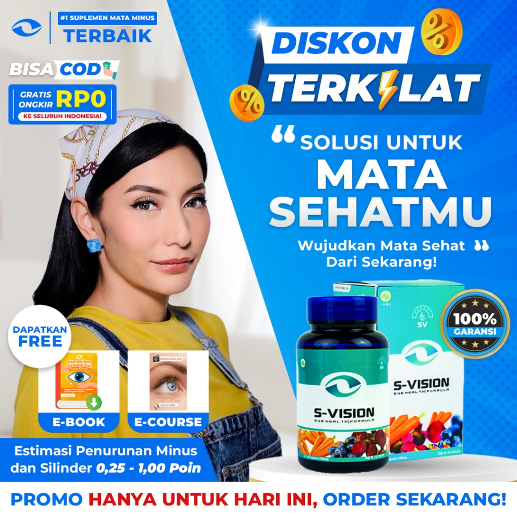 SMART VISION Suplemen Mata Minus, Plus, & Silinder Terbaik - S-Vision