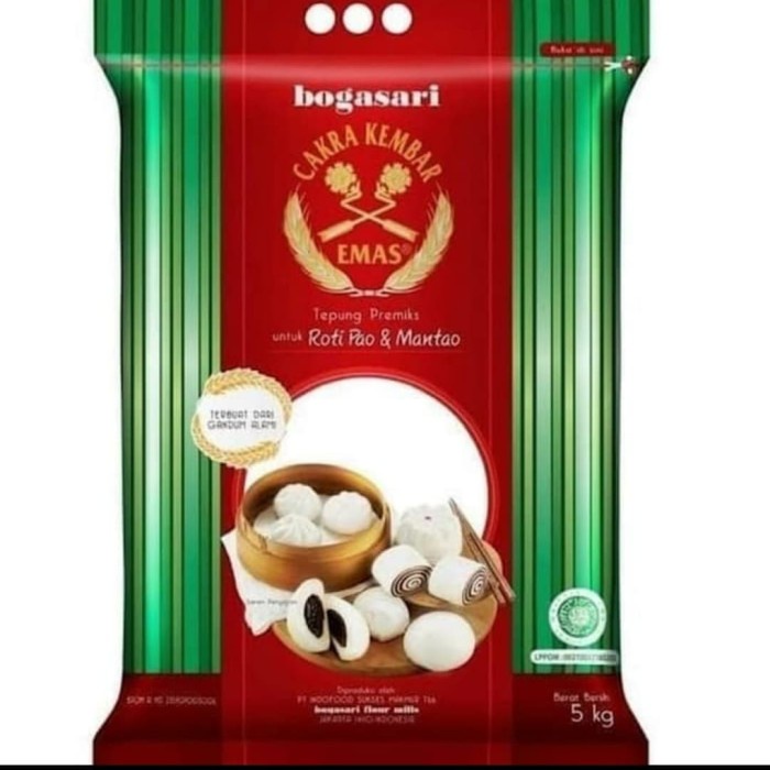 

TN-986 Tepung pao dan mantao Bogasari Emas 5kg