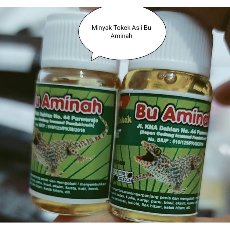 Minyak Tokek Asli Bu Aminah / Original 5 ml Best Seller