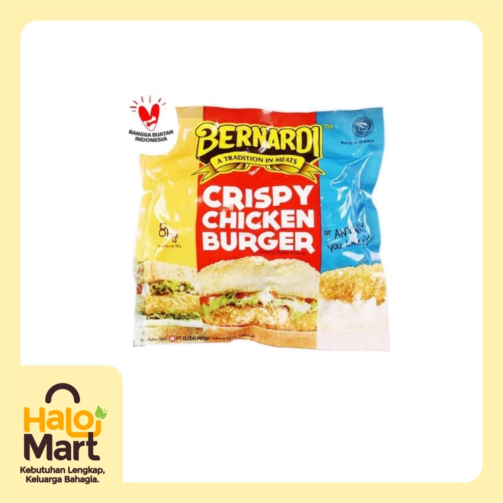 

BERNARDI CRISPY CHIC BURGER 8 BIJI 410 GR