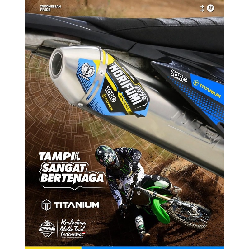 Knalpot Norifumi Torc Titanium CRF150 Original