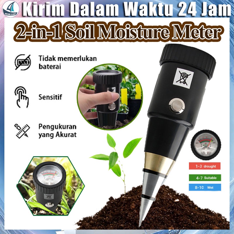 Alat Ukur Tanah 2 in 1 Tipe Pena Pengukur pH Tanah Alat Penganalisis Tanah Alat Ukur pH Tanah Penguk