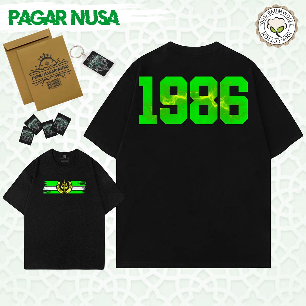 Kaos Pagar Nusa Delapan Enam PN-86-GREEN-STORM Kaos Single Fighter Gasmi  Ligas Srikandi 1986