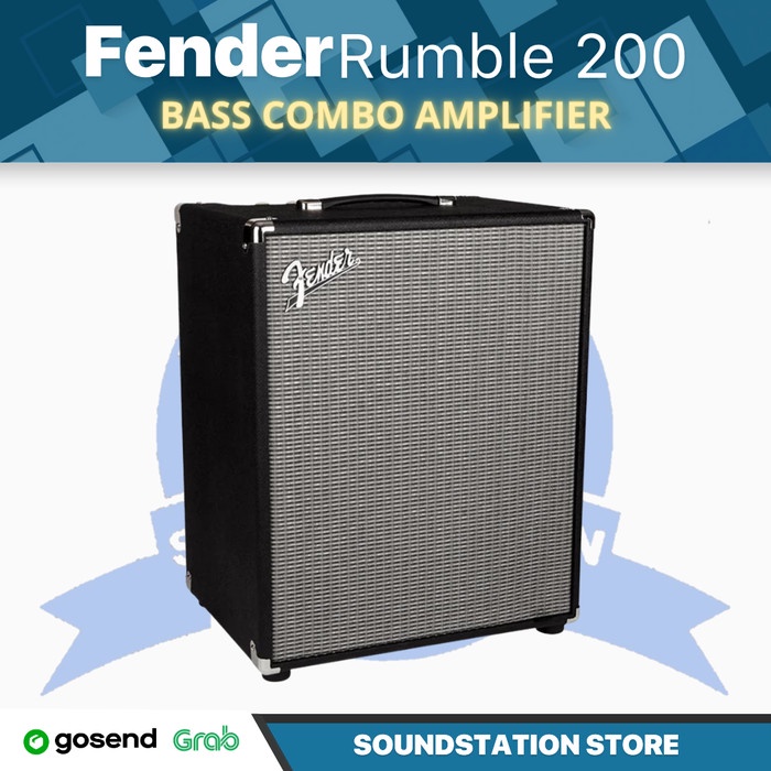 Fender Rumble 200 V3 Bass Combo Amplifier - Ampli Bass Elektrik