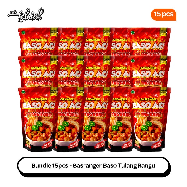 

Bundle 15pcs Basranger Baso Aci Tulang Rangu 200g Makanan Instan Pedas Ready to Eat | Rak Sebelah