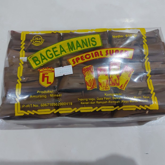 

Oleh-Oleh/ Jajanan/ Kue Khas Manado - FL Bagea Manis Special Super Bsr lhb