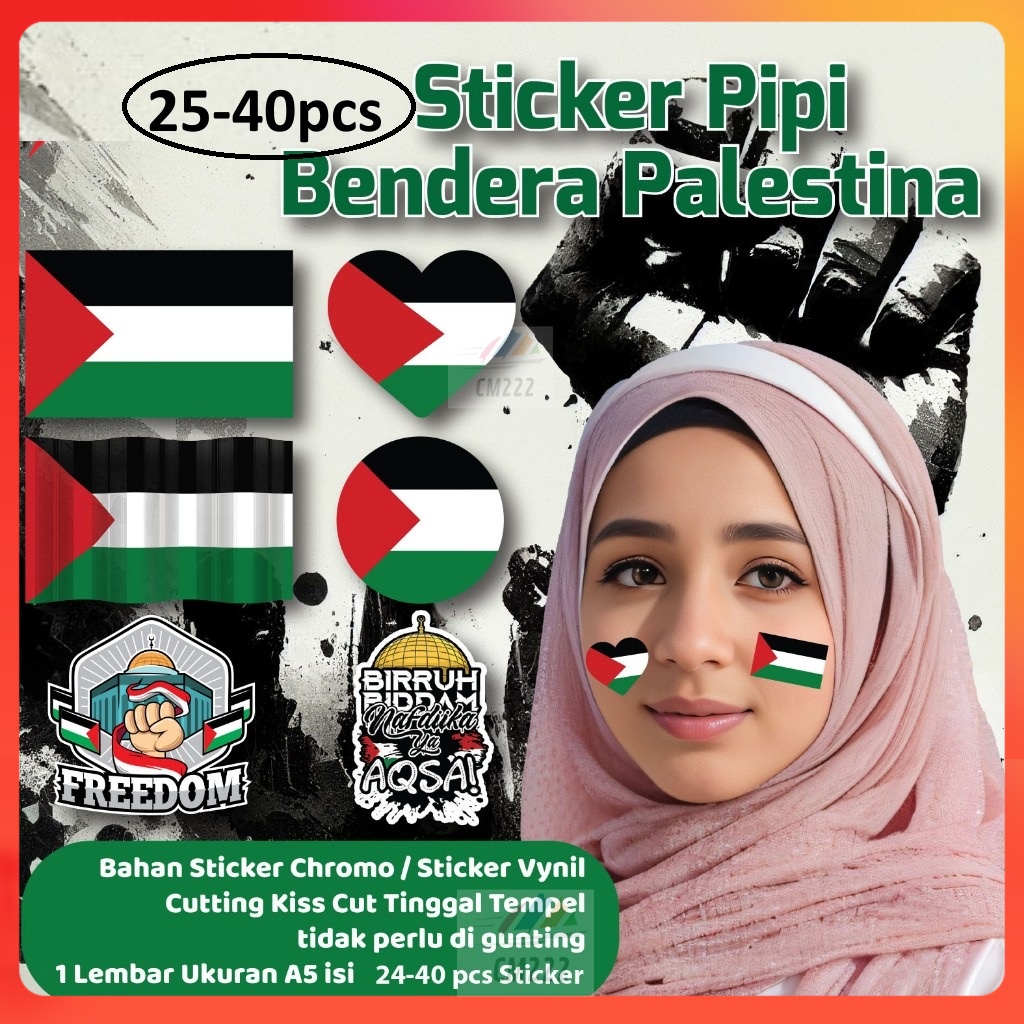 

Stiker Pipi Palestina 24-40pcs