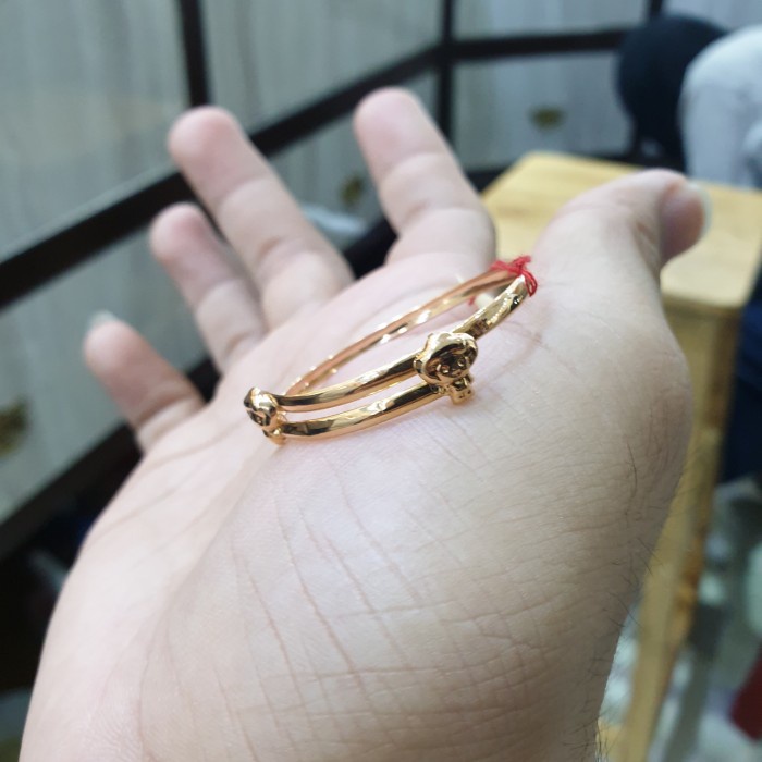 gelang serut anak emas 700