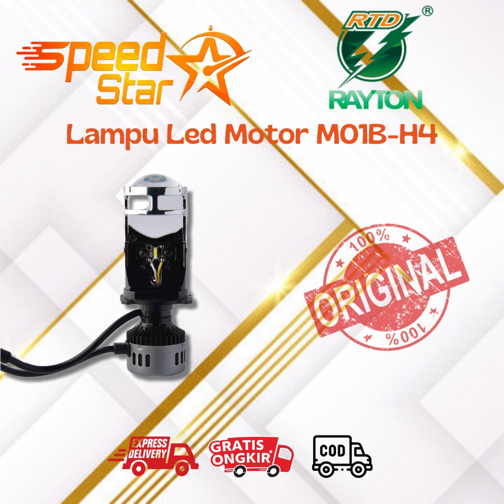 Lampu Led Motor M01B-H4 Original COD