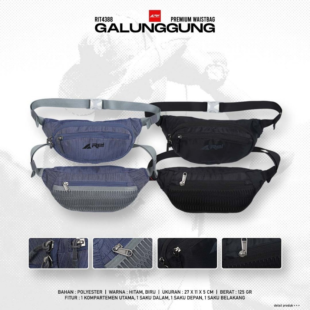 Tas Pinggang Pria Galunggung Arei Outdoorgear