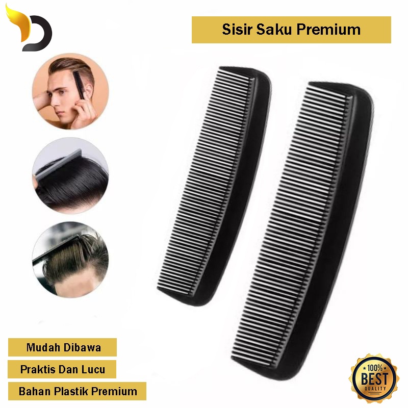 Sisir Saku Pria Kecil Warna Sisir Pomade Plastik Mini Cowok Premium Sisir Kantong Portable Mudah Dib