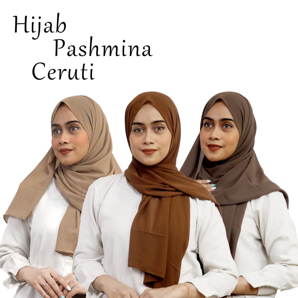 Pashmina Ceruty Baby Doll Jilbab Pasmina Ceruti