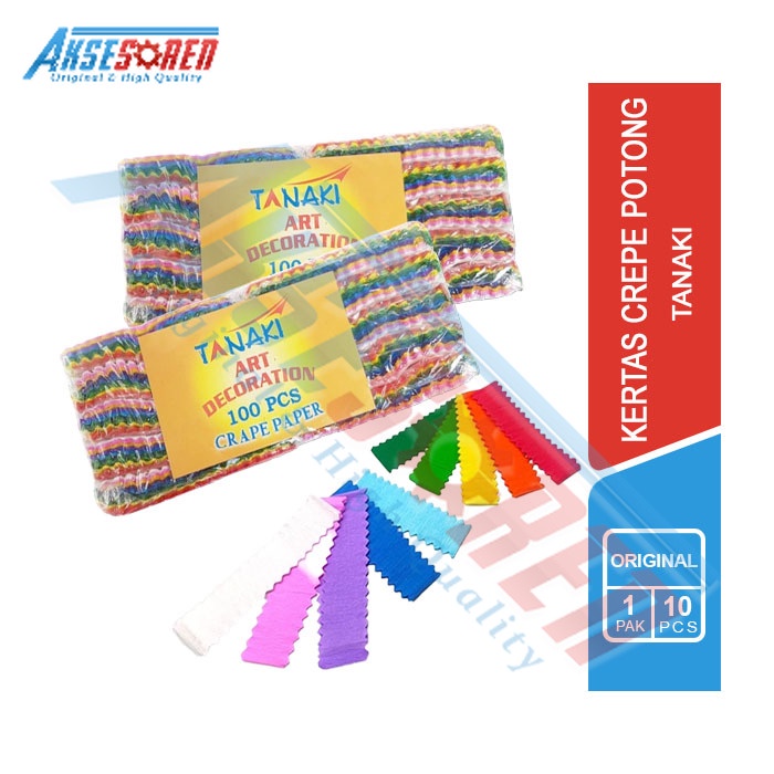 

Aksesoren Kertas Crepe Tanaki [1 Pak/10 Pcs] / Hiasan Dekor Pesta / Ulang Tahun / Perlengkapan Dekorasi Ruangan