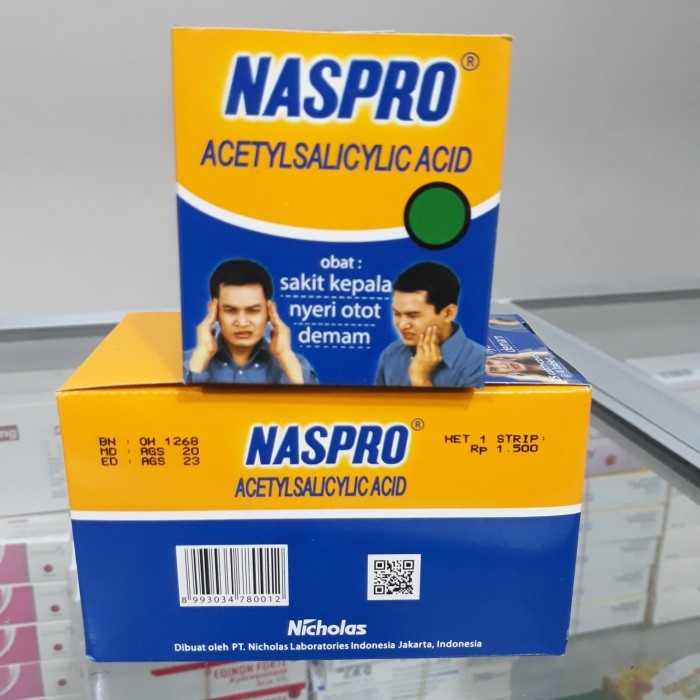 Naspro 4 Tablet - Obat Demam Sakit Kepala Sakit gigi