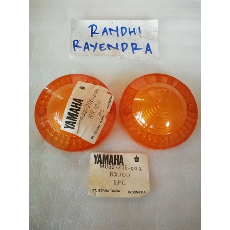 lens mika sein sen yamaha rx100 rx125 dt100 rx dt 100 125 nos 2pcs