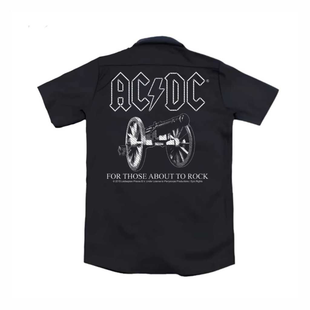 Populasi  Kemeja PDH  Workshirt  ACDC  PDH MUSIK  Pakaian pria  Pakaian wanita  Vintage Casual Stree