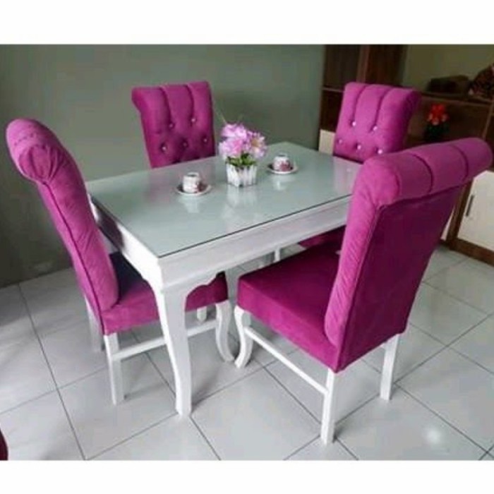 Meja Makan Minimalis / Dinning Table / Meja Makan Kayu Mahoni