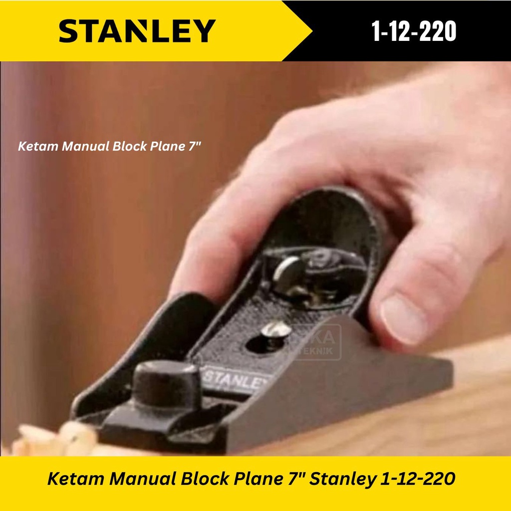Ketam Serut Manual  tactix Block Plane 7" Stanley 1-12-220
