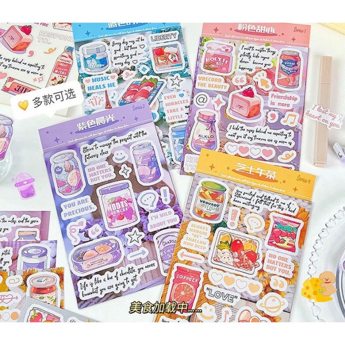 

Sticker Dekorasi Journal Scrapbook DIY Anti Air Daily Life Theme Bujo