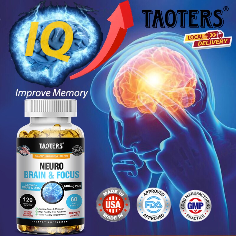 NeuroBrain Memory & Attention - Nootropic Energy Capsules - Nootropic Brain Support Supplement - Foc