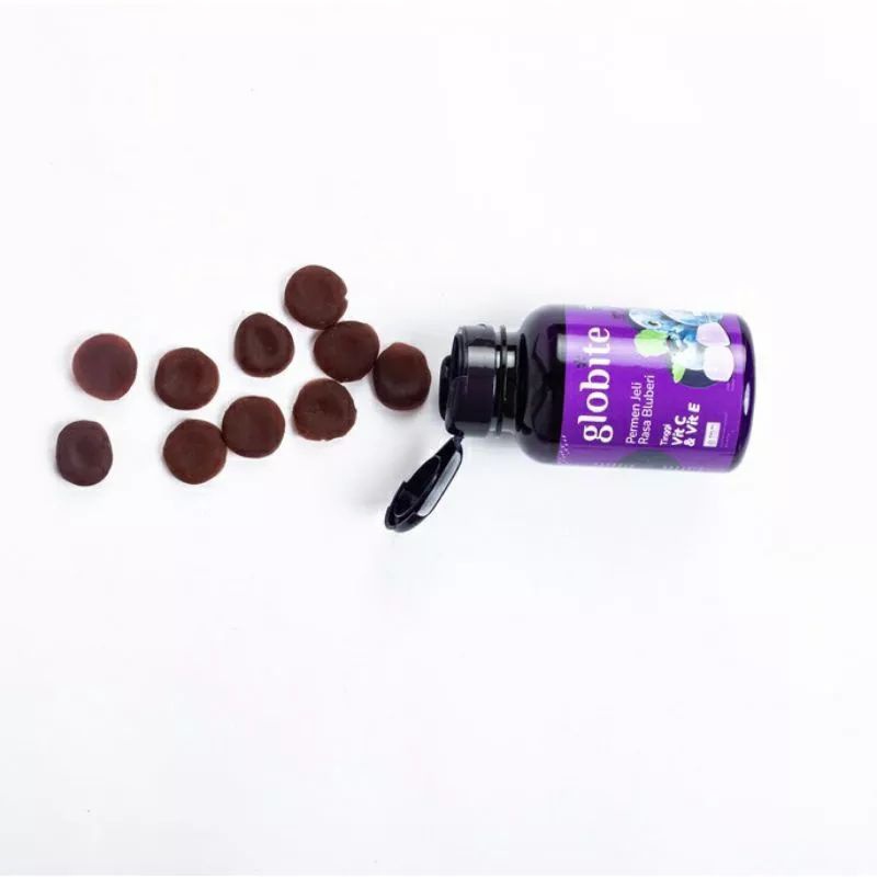 Globite by Roove (1 Botol) Permen Jelly dengan Kandungan Kolagen Collagen Distributor Resmi
