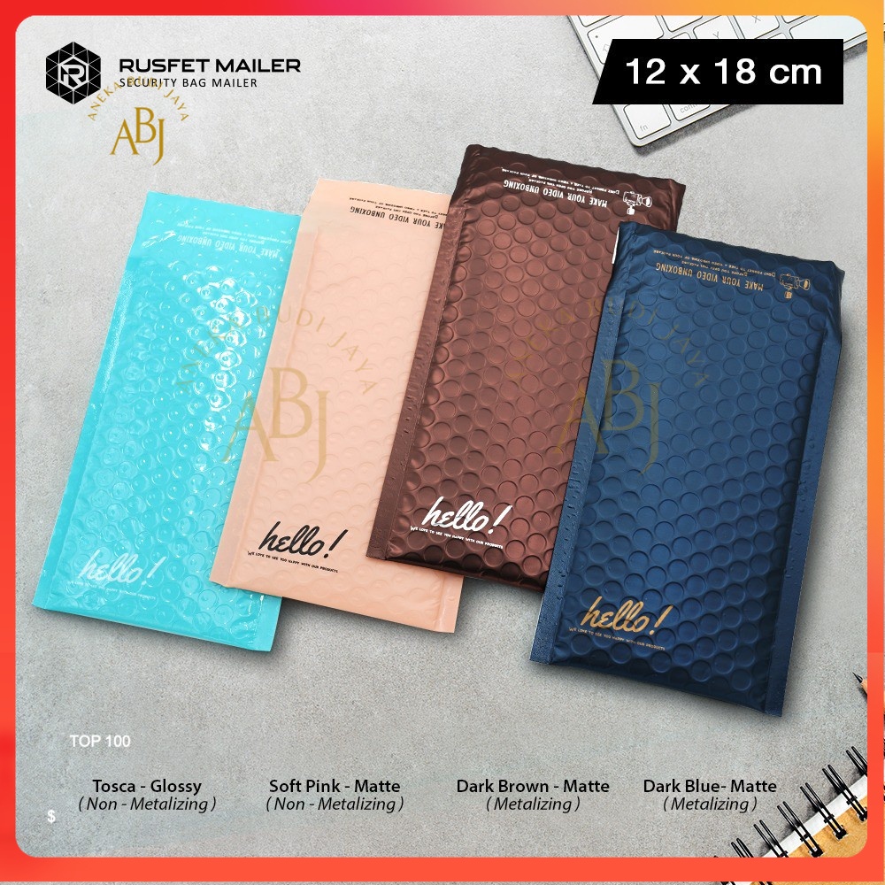 

Amplop Bubble - Bubble Mailer Packing 12cm x 18cm