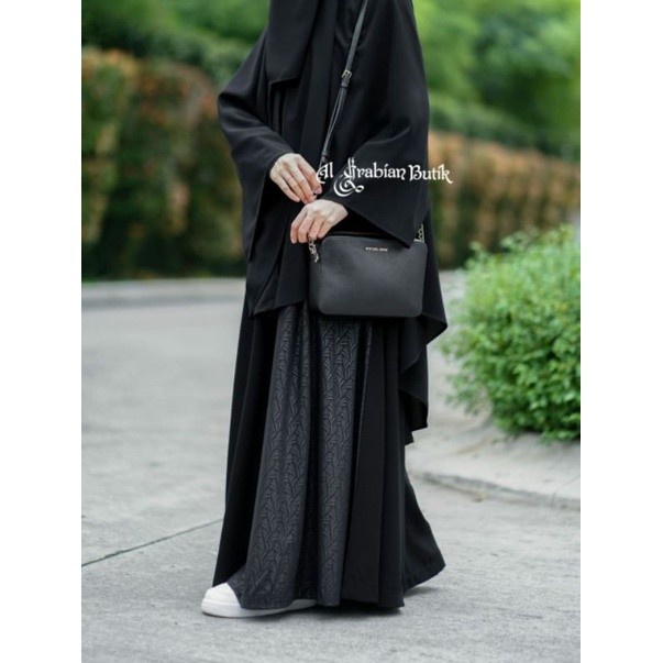 GAMIS ABAYA HAVVA JETBLACK SERIES BY AL ARABIAN