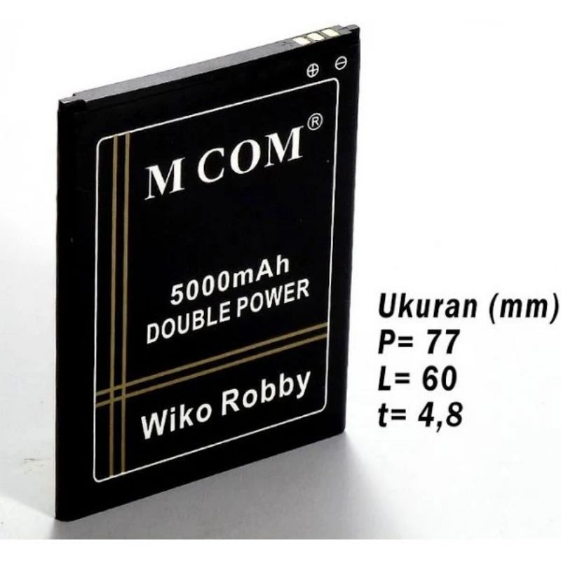 Baterai Battery Wiko Robby 3750 /Wiko Harry 3913 Double Power/iC M-COM