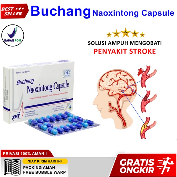 Buchang Nao Xin Tong Obat Stroke China Melancarkan Peredaran Darah Stroke