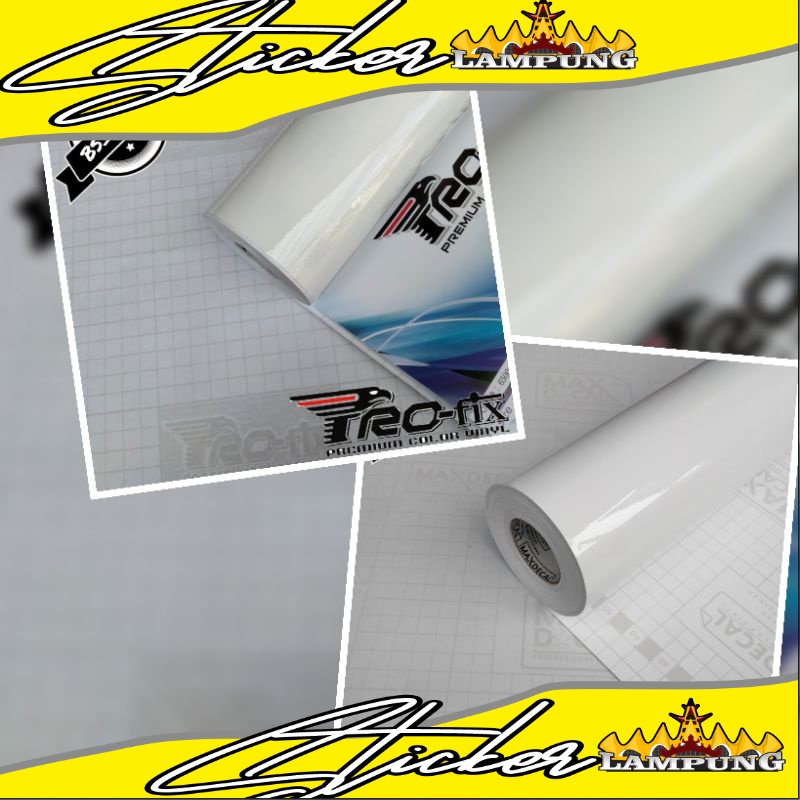 STICKER SKOTLET SKOTLITE BACKGROUND AQUARIUM PROFIX GLOSSY PUTIH