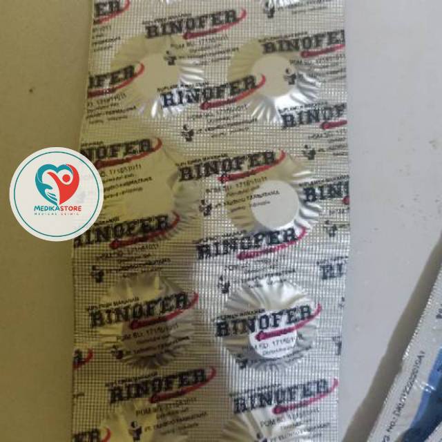 (murah)- rinofer chewable strip 10 tablet -100% originale
